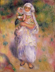 Mulher e criança argelina, 1882